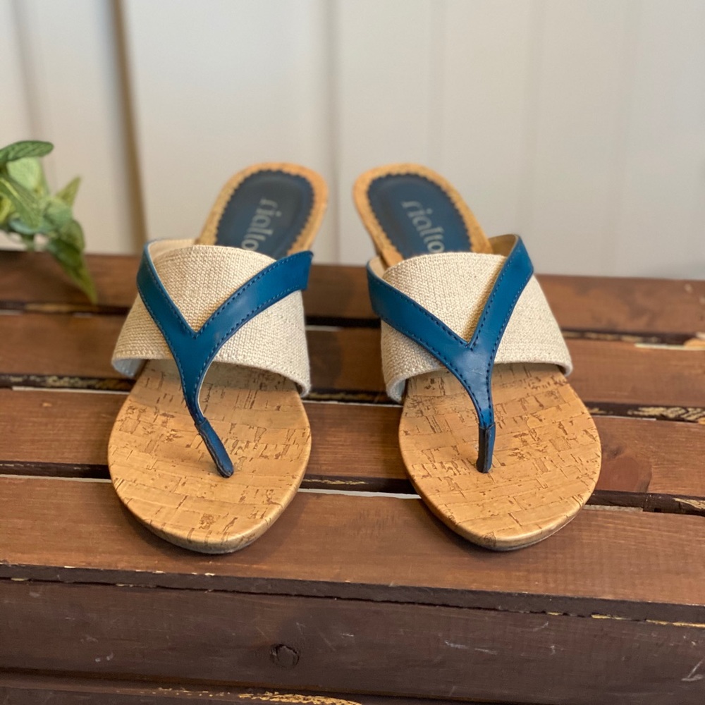 Cute Rialto Thong Slide Wedge Sandal